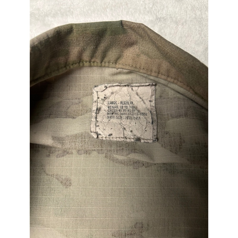 US Army OCP Multicam ACU Combat Uniform Coat Jacket Large Regular Traore Captain - Picture 6 of 6